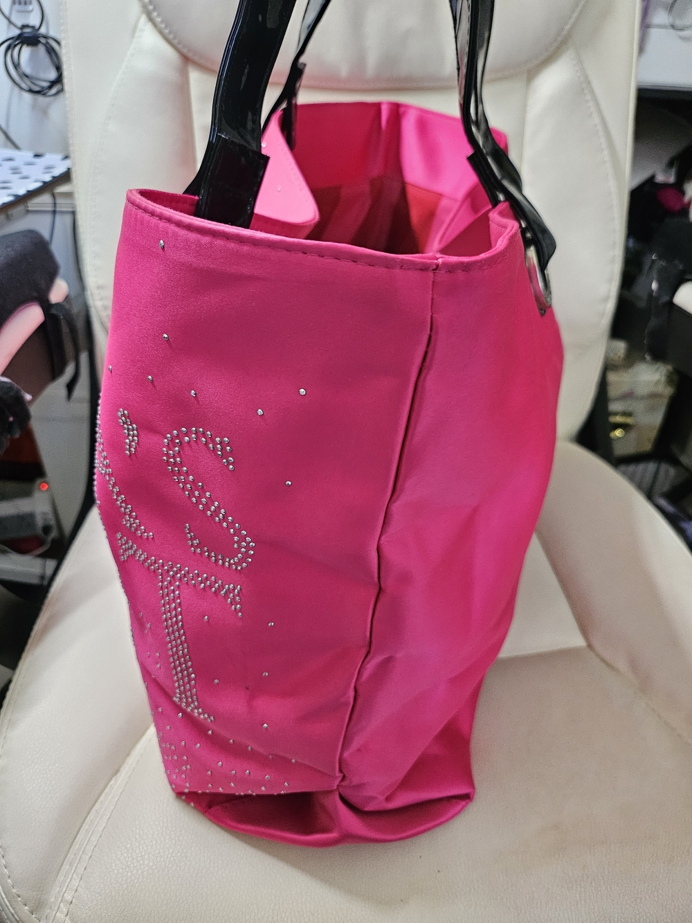 Victoria's Secret Pink Crystal Logo Tote Bag - Picture 4 of 9
